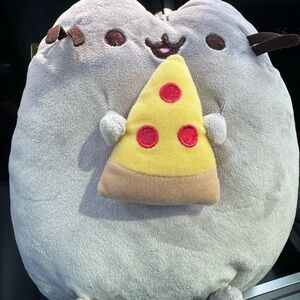 Pusheen Gray Plush with Yellow Pizza Slice